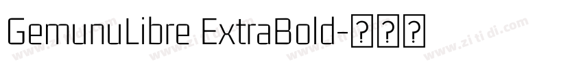 GemunuLibre ExtraBold字体转换